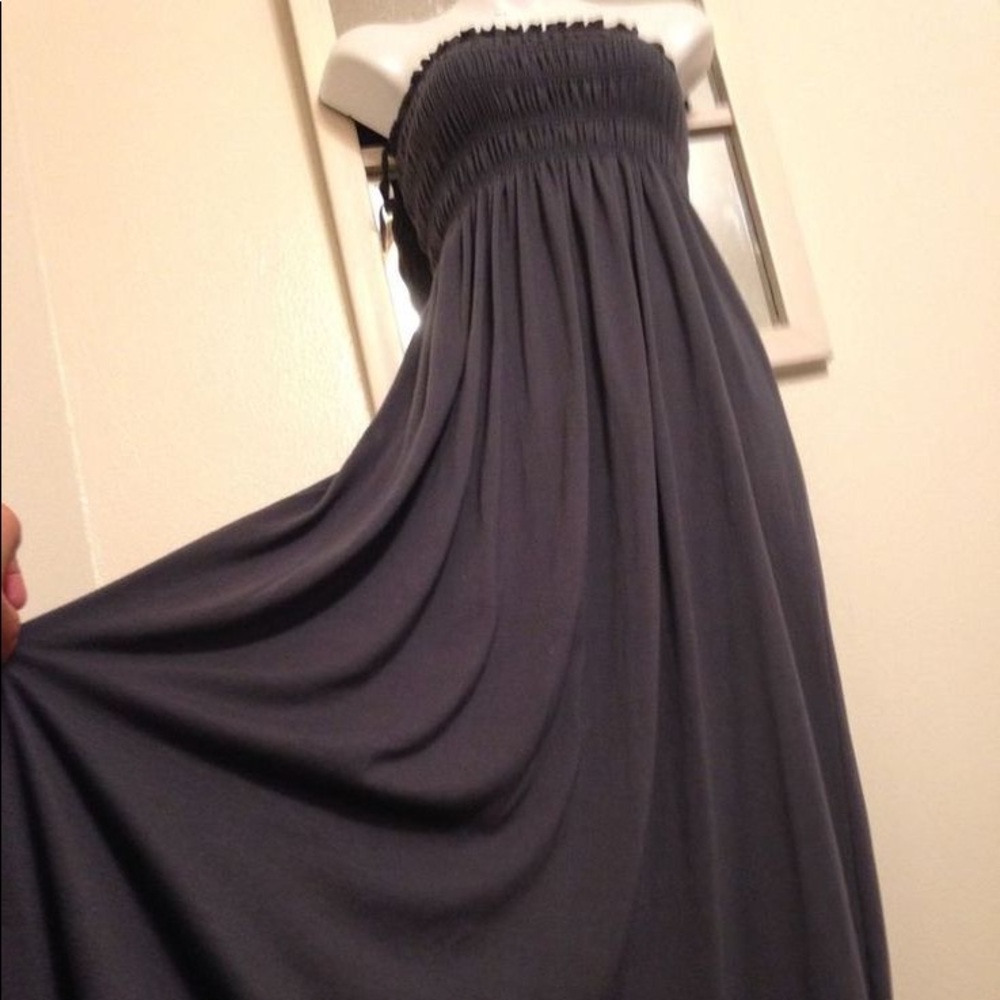 Strapless maxi dress
